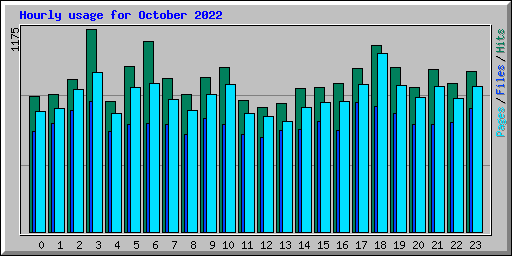 Hourly usage for October 2022